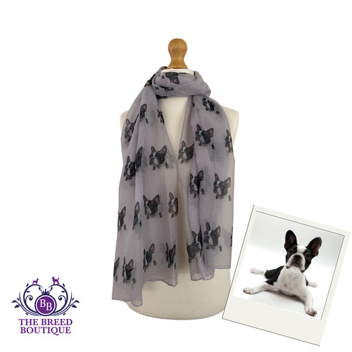 Boston terrier scarf ladies - boston,