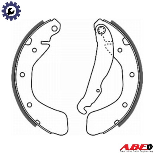 Brake shoe set - shoe, c0x007abe