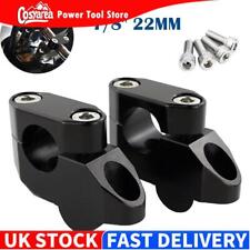 Motorcycle Handlebar Clamp Riser CNC Handlebar Offset for 7/8" bars Mounts Kit