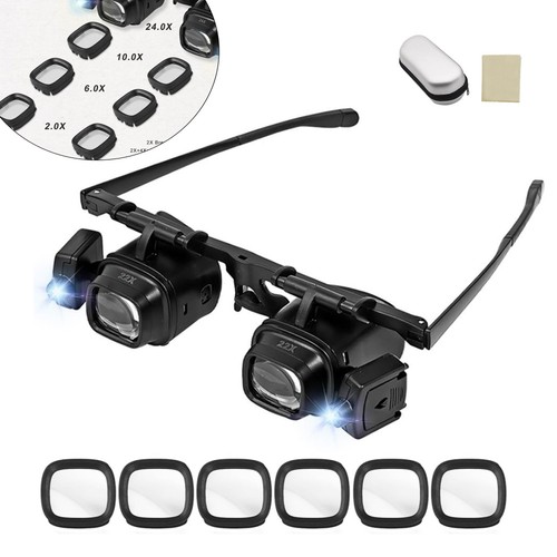 Led head magnifier hands - head,