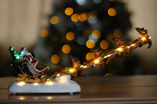 Christmas santa led decoration - led,