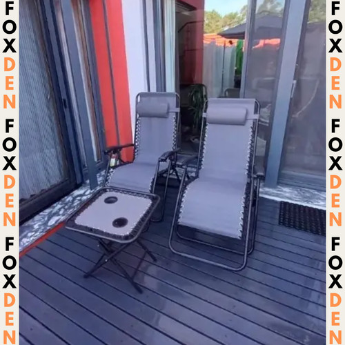 Sun lounger set folding - lounger, chair
