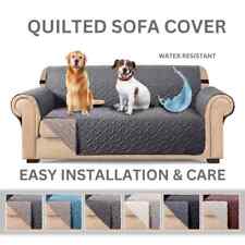 Waterproof Sofa Slip Covers Reversible Quilted Throw Pet Protector Couch Cover