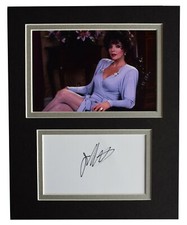 Joan Collins Signed Autograph 10x8 photo display Dynasty T.V AFTAL COA 