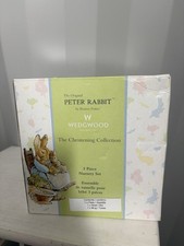 Peter Rabbit Wedgwood Christening Set Cup, Bowl, Plate