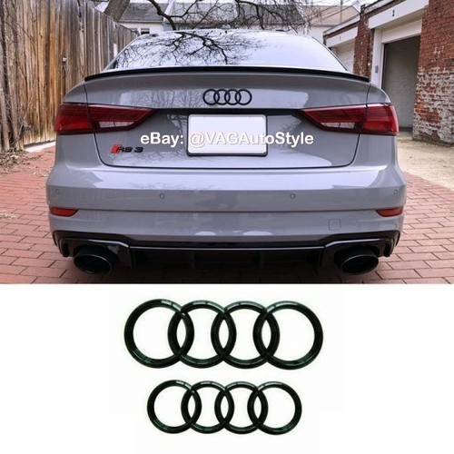 Audi badge gloss - gloss, black