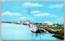 Postcard DE Lewes Delaware Rehoboth Canal Boats DE01