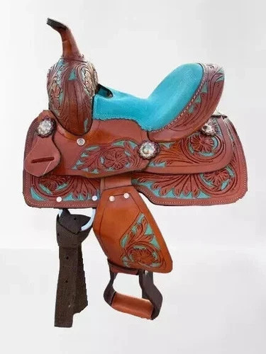 Turquois western horse - 8",
