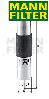 Fuel filter 533 mann - fuel, mann-filter