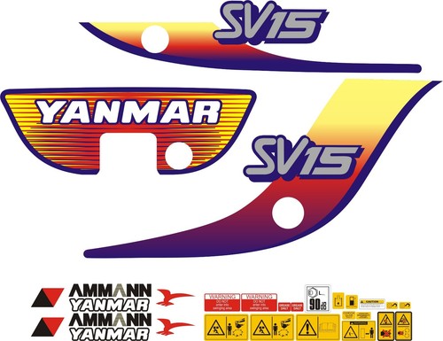 Yanmar sv15 mini - digger, decal