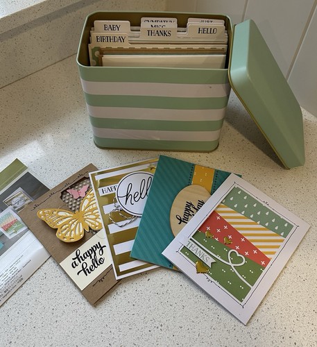 Stampin tin of cards - up!,