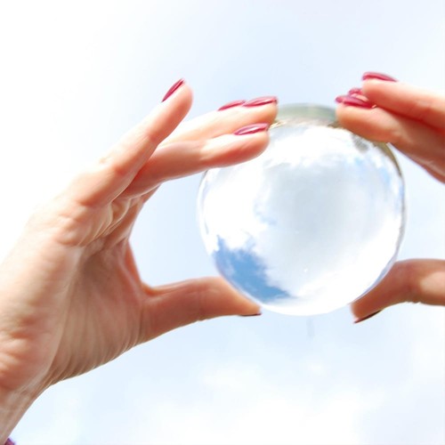 House marbles crystal ball - crystal,