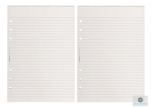 Filofax size white ruled - a5,