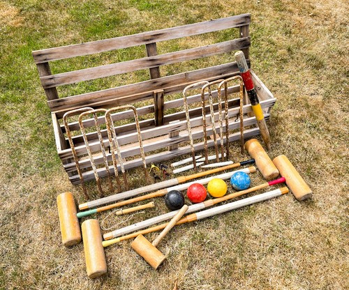 Vintage jaques croquet set - jaques,