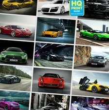 60 SUPER CAR POSTERS PRINTS