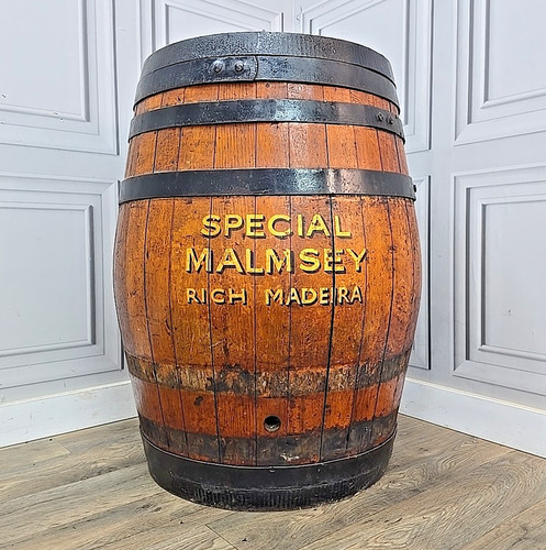 Vintage oak whiskey barrel - oak,