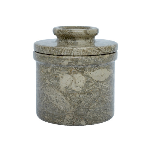 Marble butter bell crock - bell, with