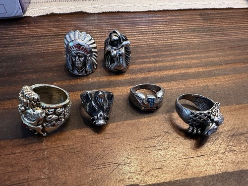 Biker rings harley chopper - biker,