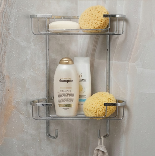 Croydex tier corner shelf - croydex, 2