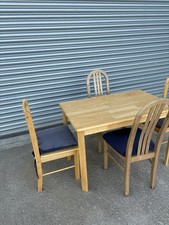 Modern Wooden Dining Table & 4