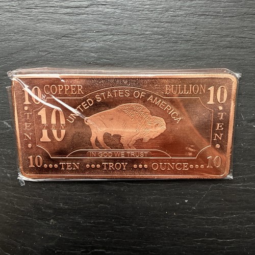 10oz copper bullion bar 999 - 10oz,
