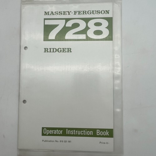 Massey ferguson 728 ridger - massey,