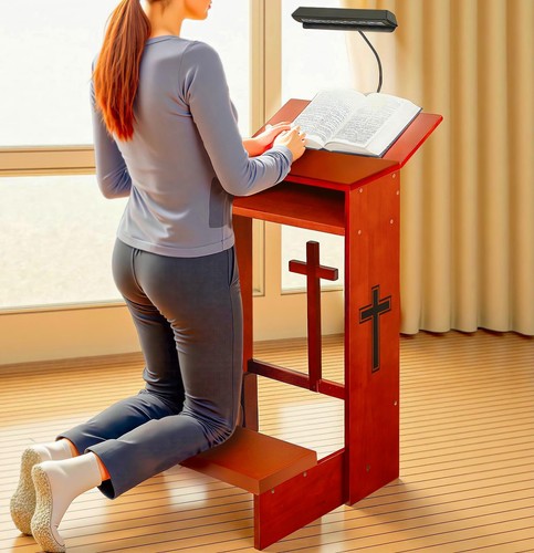 Prayer bench stool - bench, lamp