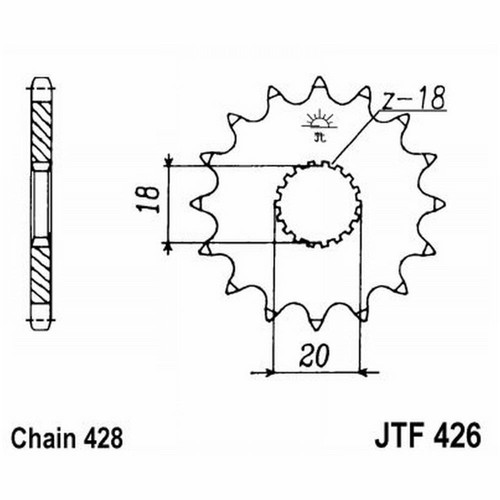 Sprocket 426 z15 - sprocket, suzuki