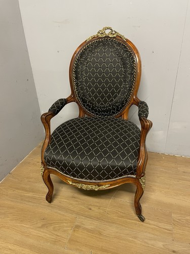 C19th french walnut brass - walnut,
