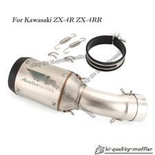 Kawasaki Ninja ZX4R ZX4RR Exhaust Link Pipe Muffler Replace Stock Silencer