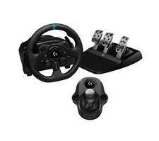 Logitech G923 Steering Wheel (PS4, PS5, PC) and Racing Pedals and Shifter no box
