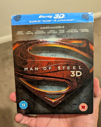 Man steel blu ray 3d - of,