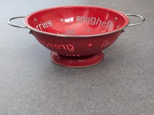 Retro Red Enamel Metal