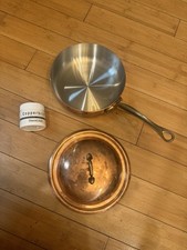 Mauviel M'250 B 3-qt Copper Saute Pan with Brass Handle + BONUS copper cleaner
