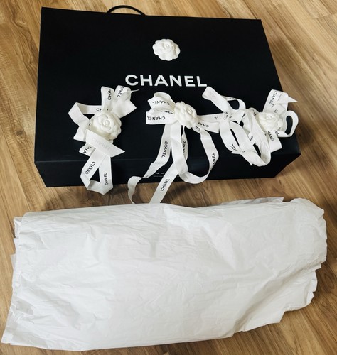 Chanel paper bag with ribbons - chanel,