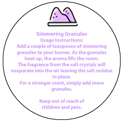 Simmering granules usage - simmering,
