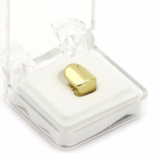 14k gold plated small single - gold,
