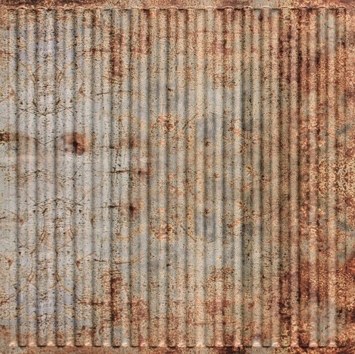 Faux old tin roof pvc - old,