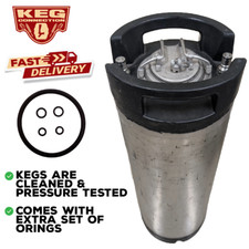 Reconditioned 5 Gallon Ball Lock Dual Handle Keg with Built In Pressure Relief