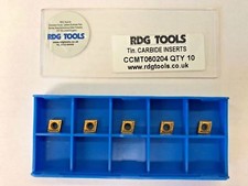 CCMT 06 CARBIDE TIPS 5PC INSERTS INDEXABLE LATHE TURNING TOOLS FROM RDGTOOLS