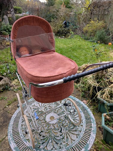 1980s coachbuilt pram with - coachbuilt,