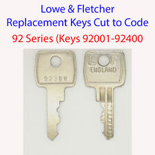 2 x Lowe & Fletcher Replacement Filing Cabinet Key 92 Series Keys 92001-92400
