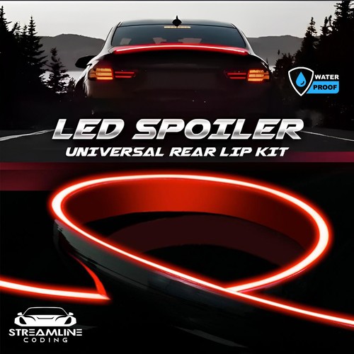 Black universal led spoiler - universal,