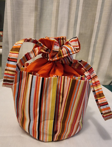 Handmade fabric organiser - fabric,