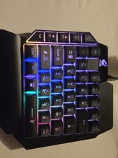 One-Handed Gaming Keypad USB Backlit Keyboard Compact One-hand Gaming Keyboard