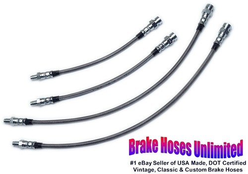 Stainless brake hose set - stainless,