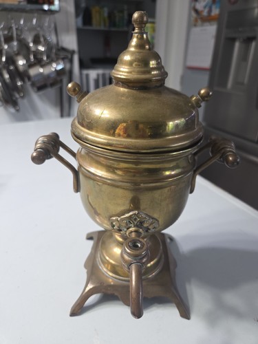 Antique tula brass samovar - brass,