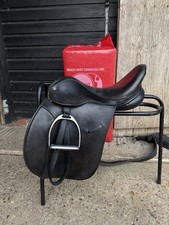Ideal Black GP 17” XW English Leather Saddle