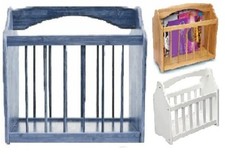 Bamboo White Grey Wooden Wood Magazine Recipe Rack Stand Shelf Holder Storage