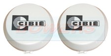 2x Cibie Super Oscar 9" Spot Light Spot Lamp Driving Light Lamp Covers Caps
